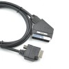 PlayStation 2 / 3 PS2 PS3 RGB SCART PACKAPUNCH Cable + Composite Sync CSYNC cable & Guncon port